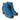 Women Open Toe Lasered Ankle Booties in Royal Blue Suede Leather