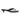 Women's Black Laminated Leather Kitten Heel Thong Sandals