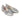 Women’s Silver Laminated Leather Tassel Loafers