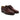 Men Crocodile Leather Lace Up Dress Shoes in Burgundy