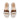 Women Block Heel Leather Slip-on Sandals in Nude