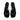 Women's Black Laminated Leather Kitten Heel Thong Sandals