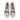 Women’s Silver Laminated Leather Tassel Loafers