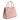 Twist Large Leather Suede Tote in Pink