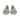 Women’s Silver Laminated Leather Tassel Loafers