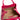 Women's Leather Lucia Bag Intreccio Optical in Fucsia Nappa and Suede