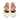 Women Leather Platform Block Heel Sandals in Ivory