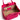 Women's Leather Lucia Bag Intreccio Optical in Fucsia Nappa and Suede