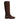Women’s Tall Leather Riding Boot in Suede Testa di Moro