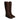 Women’s Tall Leather Riding Boot in Suede Testa di Moro