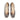 Women Ballerina Shoes with hidden heel in Laminated Gun Metal Leather