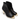 Women Open Toe Platform Ankle Booties in Nappa Black