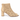 Women Open Toe Lasered Ankle Booties in Suede Beige