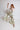 Women's Printed Wide-Leg Wrap Pants in Yellow Silk Twill