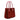 Twist Small Leather Tote in Cavallino Rosso