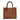 Twist Medium Leather Suede Tote in Bruciato