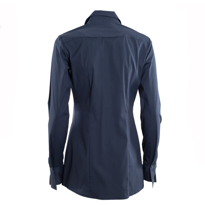 Jennifer Tattanelli crafted in Florence this timeless wardrobe essential, this classic blue long-sleeved women shirt is crafted from high quality cotton