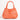 Women's Orange Shimmer Leather Lucia Bag Intreccio Optical
