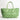 Women Intrecciato Plissè Optical Shopping Bag in Lime
