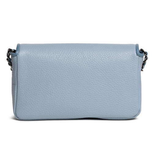 Chicca Leather Clutch in Cervo Waterfall
