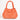 Women's Orange Shimmer Leather Lucia Bag Intreccio Optical