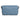 Chicca Leather Clutch in Cervo Blue fairy