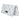Woman's Foldable Clutch Intreccio Scozzese in Pearled White, Silver and Pearled Light Blue - Jennifer Tattanelli