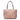 Women Leather Intreccio Optical Leather Bag in Pink and Putter - Jennifer Tattanelli