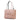 Women Leather Intreccio Optical Leather Bag in Pink and Grey - Jennifer Tattanelli