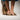 Woman Slip on Pumps With Tassels Detail in Rose Gold