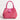 Women's Pink and Red Shimmer Leather Lucia Bag Intreccio Optical