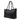 Infinity Intrecciato Women Leather Large Tote Bag in Black - Jennifer Tattanelli