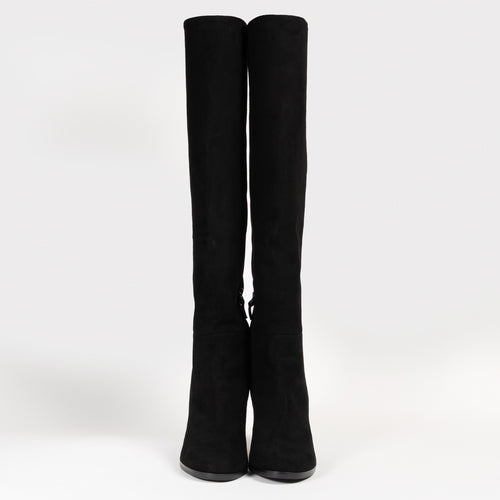 Women's Black Suede Tall Boots