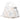 Women's Oval Top Handle Leather Bag in White, Silver and Beige Intreccio Scozzese - Jennifer Tattanelli