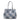 Women Intrecciato Scozzese Top Handle Bag in Pearl Grey, Silver and Blue - Jennifer Tattanelli