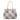 Women Intrecciato Scozzese Top Handle Bag in Nude, White and Grey - Jennifer Tattanelli