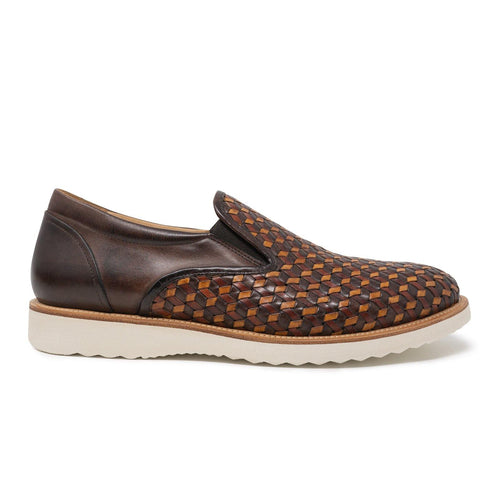 Men Slip On Leather Shoes in Cuoio and Brown - Jennifer Tattanelli