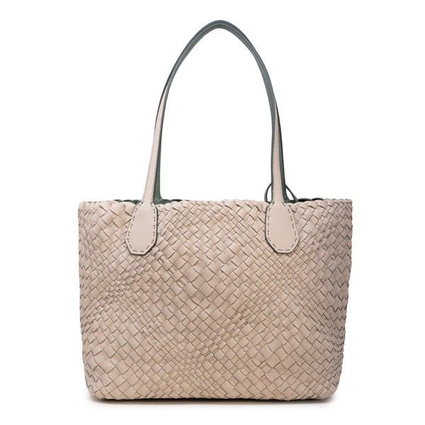 Women Leather Intreccio Optical Bag in Sabbia and Salvia – Jennifer ...