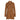 Women Reversible Leather Coat with ruffles In Cuoio - Jennifer Tattanelli