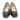 Women Ballerina Shoes with hidden heel in Patent Black - Jennifer Tattanelli