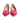 Women Pointed Ballet Flats With Flower in Fucsia