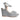 Women's Platform Wedge Sandals in Silver - Jennifer Tattanelli