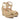 Women Platform Wedge Sandals in Platinum - Jennifer Tattanelli