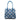Women Top Handle Leather Bag Intreccio Scozzese in Marino, Pearl and Silver - Jennifer Tattanelli