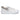 Women's Elastic Band Sneakers with Diamonds in White and Silver - Jennifer Tattanelli