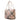 Women Leather Intreccio Scozzese Bag in Sabbia, Pink and Grey - Jennifer Tattanelli