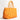 Women Intrecciato Plissè Optical Shopping Bag in Arancione