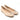 Women Ballerina Shoes with hidden heel in Suede Nude - Jennifer Tattanelli